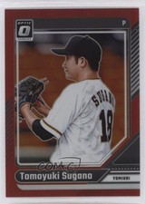 2024 Panini Donruss Optic Red Prizm 17/99 Tomoyuki Sugano #8 05nw