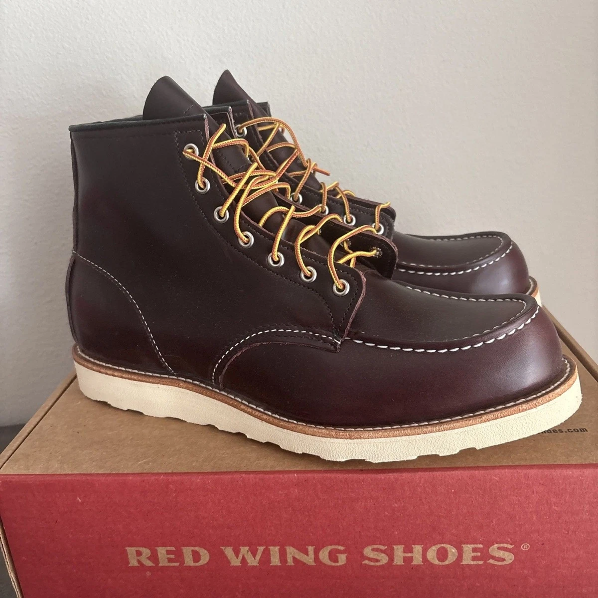 Black Red Wing Moc Toe Boots for Men for sale - eBay display picture 3
