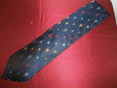 Vintage E'... Guido Tonello Torino Blue Multi Colors AirBallons Pattern Silk Tie