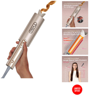 Automatischer Lockenstab TYMO Curlpro Plus 25mm Keramik 72h Langze