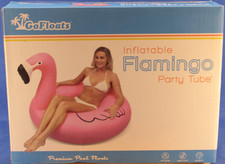 HUGE Inflatable GoFloats Flamingo Tube Raft Pool
