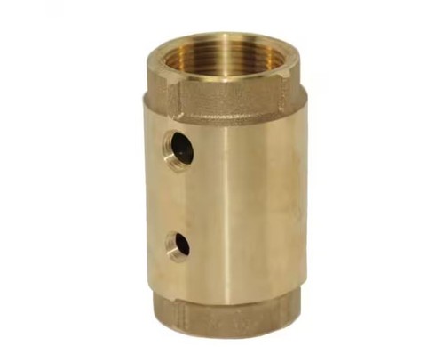 Water Source 1-1/4 in. Solid brass Two-Hole Control Center Check Pump Valve