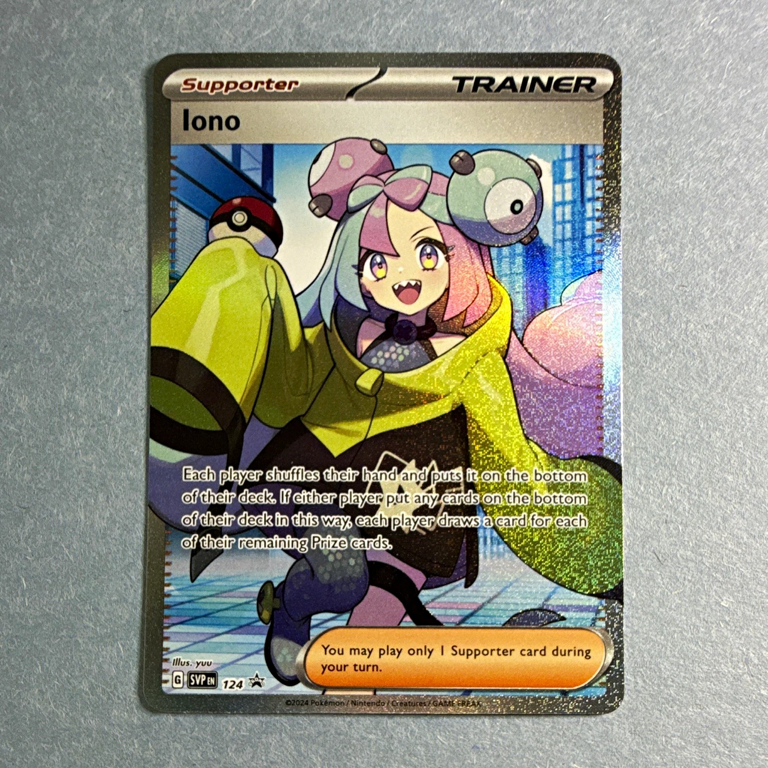 Iono - Scarlet & Violet Black Star Promos #124 Price & Value