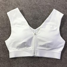 Tommie Copper Sports Bra Womens Medium Zip Front Shoulder Support Activewear Gym