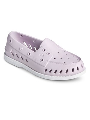 SPERRY Womens Purple Non-Marking Float Round Toe Slip On Flats Shoes 11