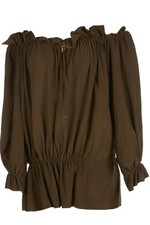 SAINT LAURENT MINIKLEID GRÜN SEIDE FR 36 UK ...