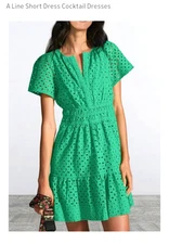 AGYMNX Womens A-Line Cocktail Dress Green size 10 (large)