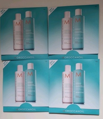 4 x Brand New Moroccan Oil Hydrating Shampoo 10ml + Conditioner 10ml Proben