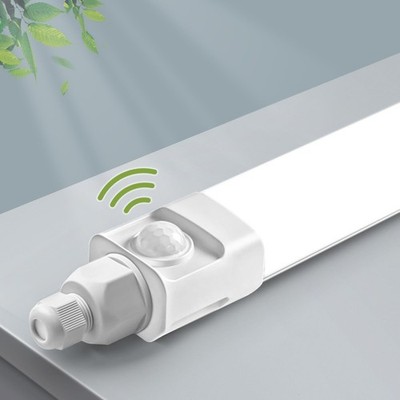 Moderne LED Feuchtraumleuchte 115cm mit Bewegungsmelder