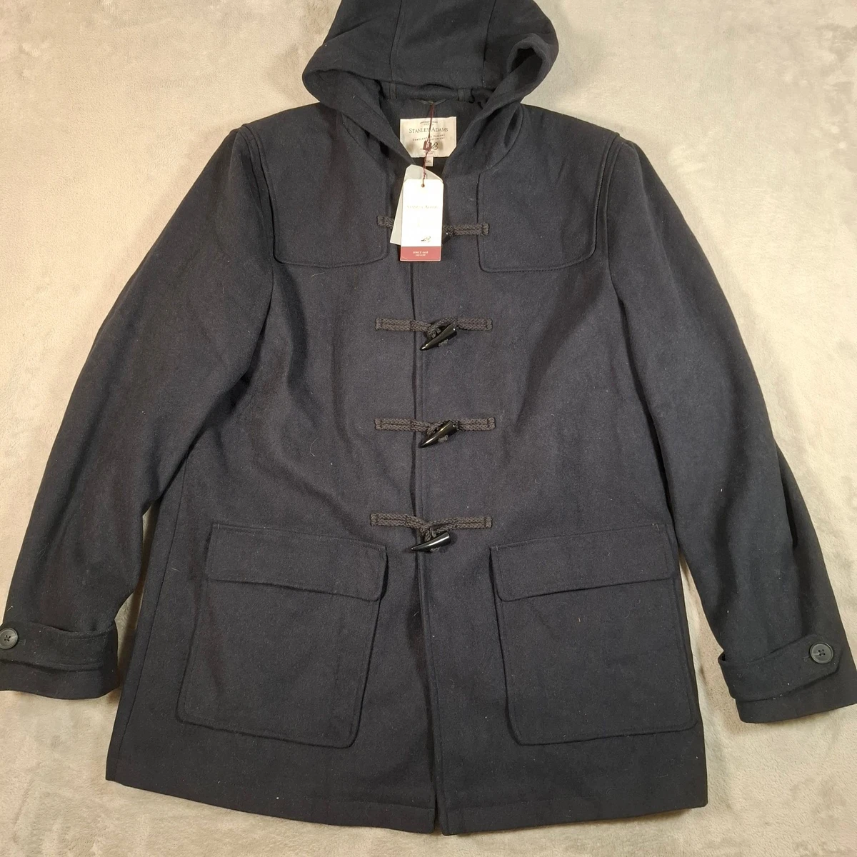 Big & Tall Wool Outer Shell Military Jacket Coats, Jackets & Vests