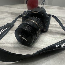 Canon EOS Digital Rebel XT 8MP Digital SLR Black w/ Tamron Lens 3x USB