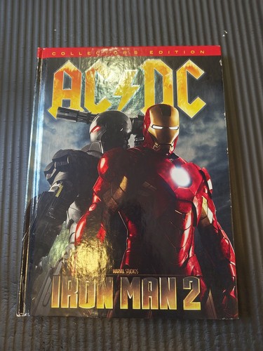 AC/DC Iron Man 2 Limited Deluxe Edition Hardcover Book CD/DVD #1 Iron ...