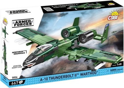 COBI, A-10 THUNDERBOLT II Warthog Militärflugzeug   667 Teile, 1/48, COB5856