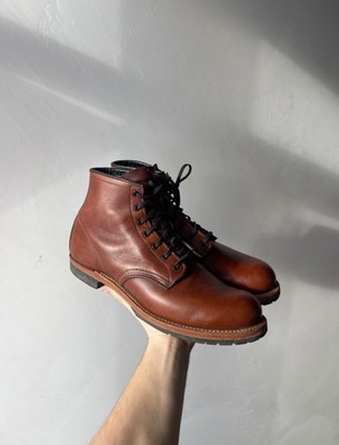 Red Wing 9016 Beckman Heritage Boots Cigar Featherstone Leather Size 10.5 D