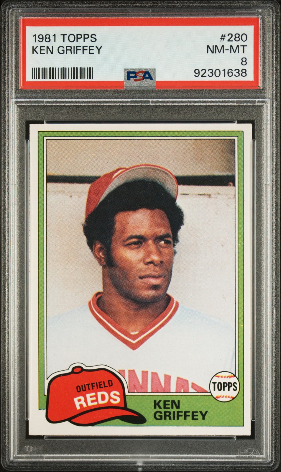 1981 TOPPS #280 KEN GRIFFEY PSA 8
