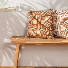 Dunes Brick Outdoor Cushion & Cover Reversible Sand Dune Design 43x43cm UV Resis