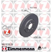 2X Bremsscheibe FüR Skoda Fabia 542 545 6Y NJ3 NJ5 99 Bis 22 Zimmermann ATZ BNM