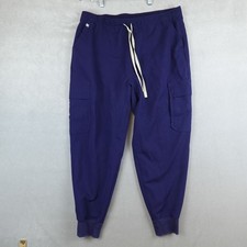 FIGS High Waisted Tansen Jogger Scrub Pant Navy Polyester Spandex Mens L Short