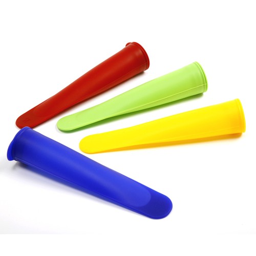 Norpro Silicone Ice Pop Juice Popsicle Makers, Molds, Package of 4
