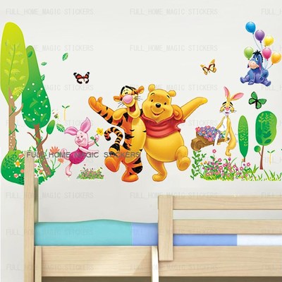 Winnie The Pooh and Friends Custom Name Wall Decal - France