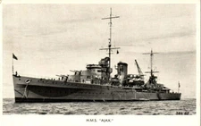 RPPC Photo British Royal Navy HMS Ajax