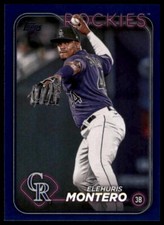 2024 Topps #341 Elehuris Montero Royal Blue