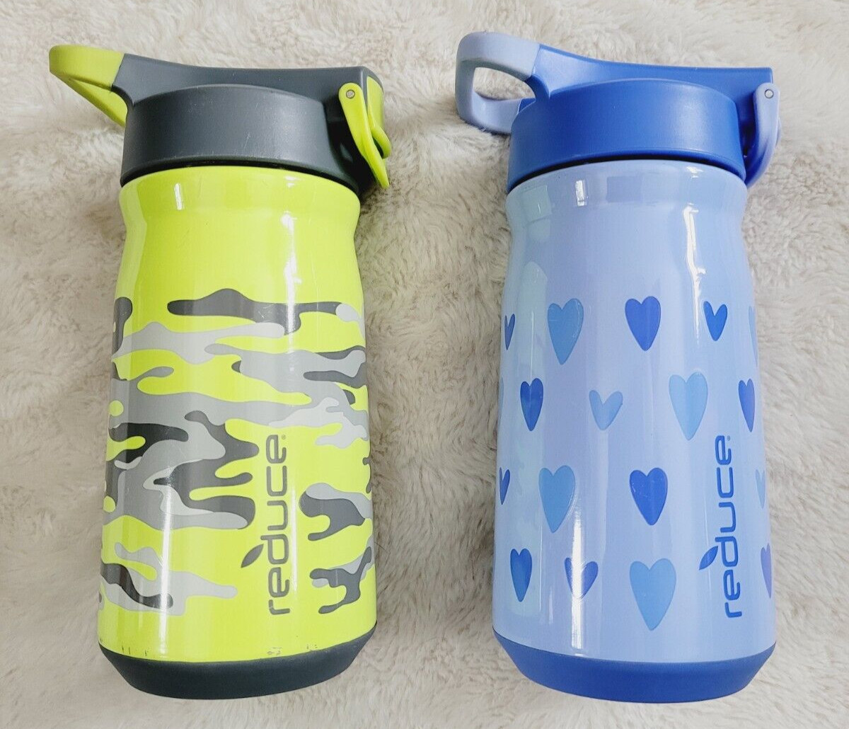 Green Camo Blue Hearts Boy Girl Set