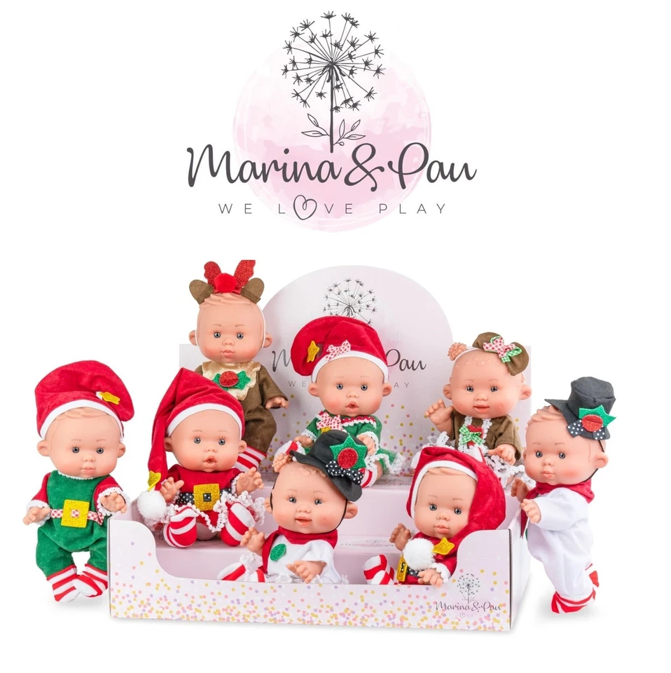 Marina Pau Pepote PEPOTES Natale Bambola 28cm Profumata Mini Reborn Nenote - Immagine 2 di 2