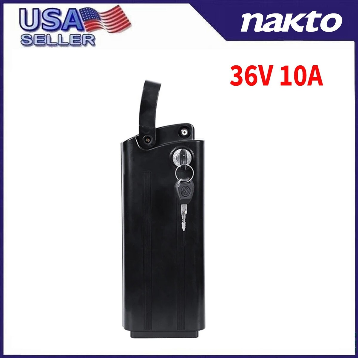 Ebike Battery Replacement for NAKTO Ebike 36V 10A Skylark USA