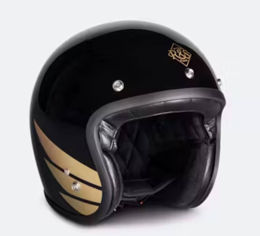 RUANLOV Vintage Casco Moto Demi-Jet Moto Aperto Casco Mezzo Casco da Motociclista 3/4 retrò Adulti Uomini Donne Caschi Modulare Scooter Certificazione ECE Casco Anti-Collisione Helmet (K XL=61~62cm