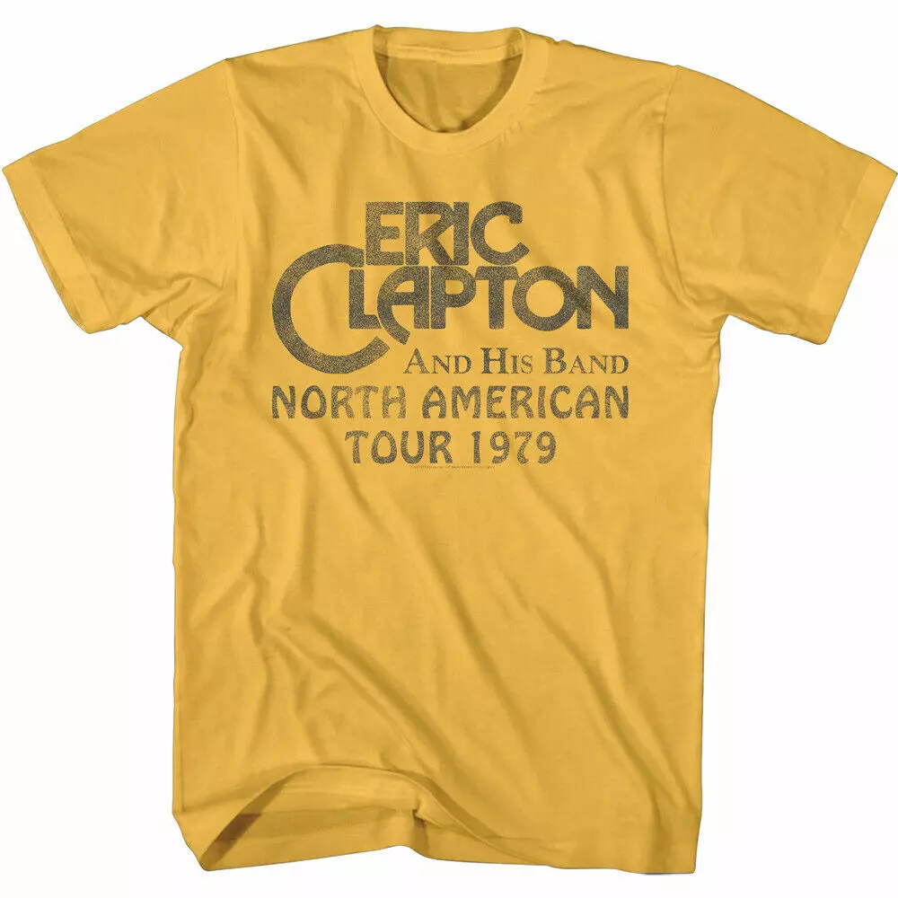 Eric Clapton His Band Tour 79 Men's T Shirt For Music Fan S-5XL