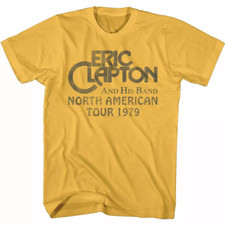 T-shirt uomo Eric Clapton His Band Tour 79 per appassionati di musica S-5XL MR419