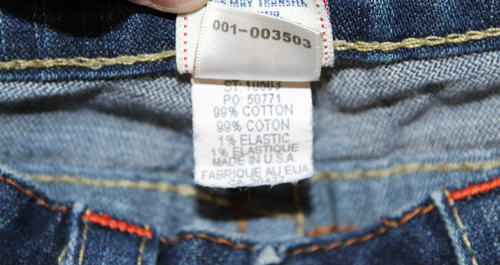 Jeans donna True Religion taglia 25 (28x28) lavaggio scuro Joey gamba svasata twist made in USA - Foto 6 di 8