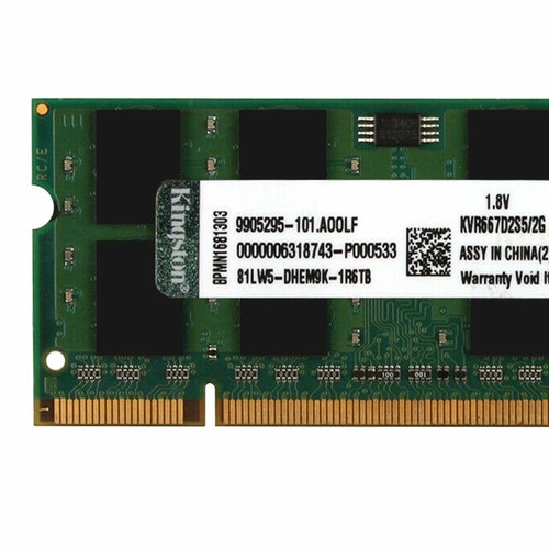 20GB 16GB 8GB 4GB 2GB DDR2 667MHz KVR667D2S5/2G Laptop Memory SDRAM Kingston LOT - Picture 8 of 18