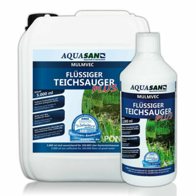 (19,99 /l) AQUASAN Mulmvec Flüssiger Teichsauger, Schlammsauger 1000 ml