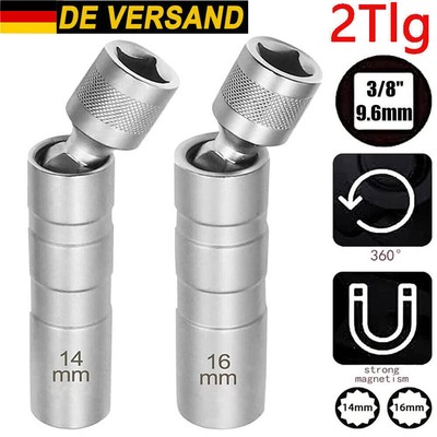BE-TOOL Zündkerzenschlüssel 16 Mm – T-Griff Mit Gelenk, 45 Cm Lang, Für Befestigung & Abbau