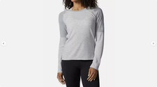 Adidas Womens Climalite Performer C-up Long Sleeve Tee Athletic M.Gray, S NWT