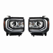 LABLT Headlights For 2016-2018 GMC Sierra 1500 HID/Xenon w/LED DRL RH&LH Side