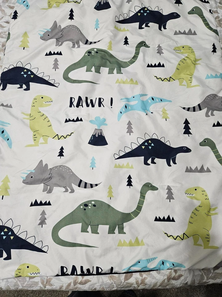Sweet JoJo Designs Modern Dinosaur 4pc Crib Set - Image 3 of 4