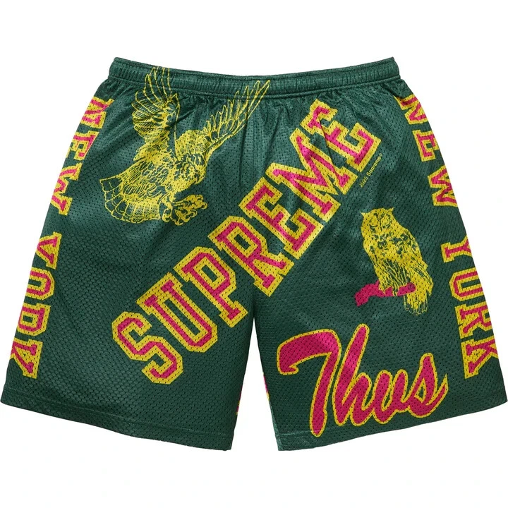 Short en maille Supreme Varsity vert foncé (taille XL)