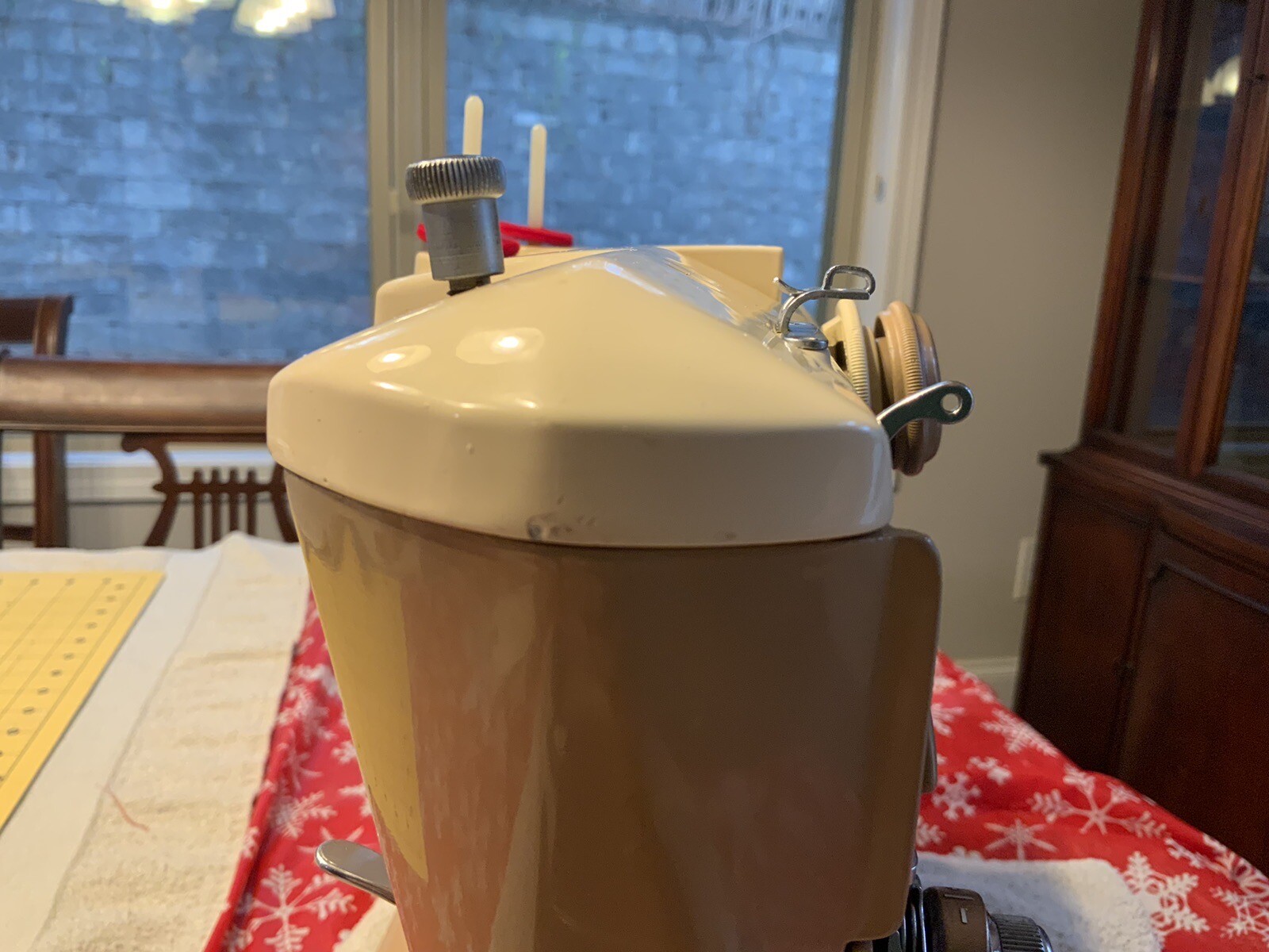 Singer 401a sewing machine cleaned and serviced very good condition SN