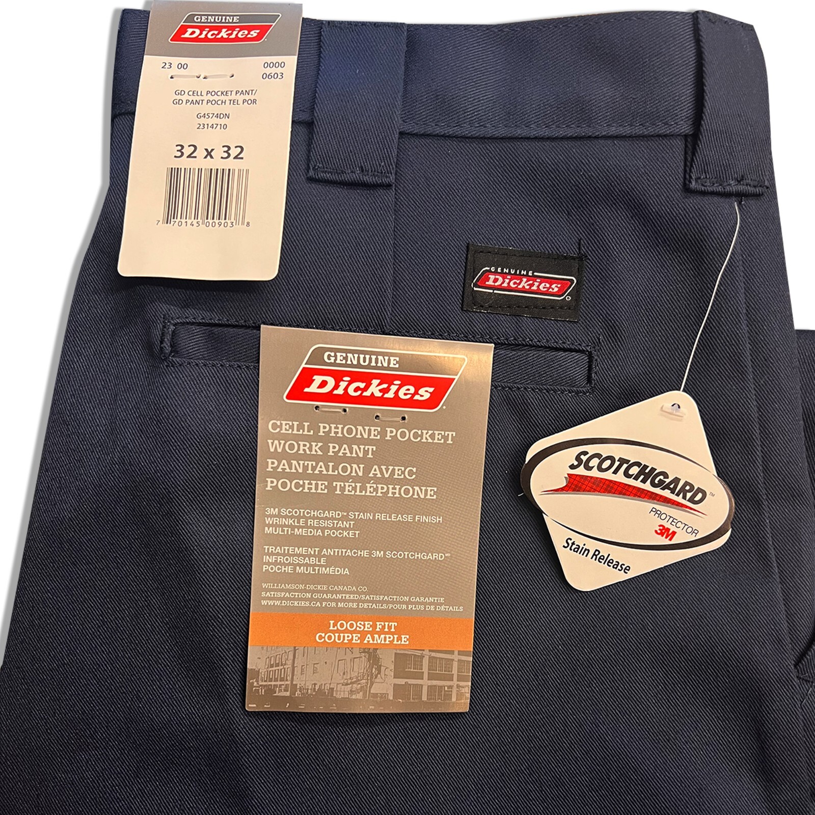 Dickies Loose Fit Work Pants With Cell Phone Pocket eBay