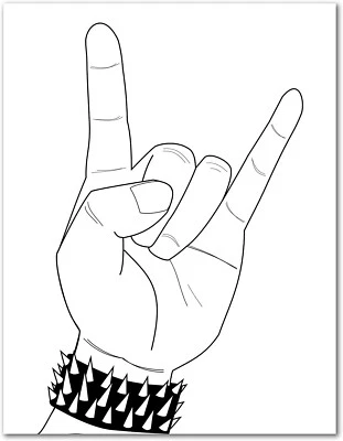 SMALL WORLD GREETINGS Rock and Roll Note Cards with Envelopes-Blank Inside-5.5"x4.25-12 or 24 Packs