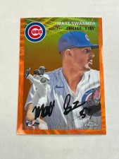 2023 TOPPS CHROME PLATINUM ANN MATT SWARMER 18/25 ORANGE WAVE ROOKIE CUBS SP