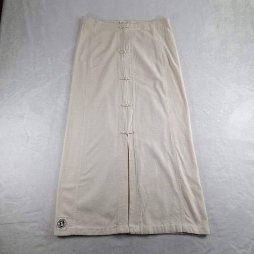 The Earth Collection Skirt W33 Beige Silk Cotton Blend