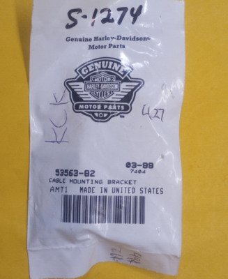 Harley-Davidson NOS OEM Cable Mounting Bracket S-1274 | eBay