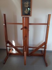 Wing Tsun, Wing Chun, Ving Tsun Holzpuppen verstellbarer mit mobilem Holzständer