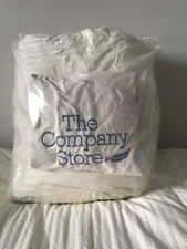 NEW THE COMPANY STORE DAMASK BAFFLED SPRLT GOOSE COMFORTER SZ 84in x 90in