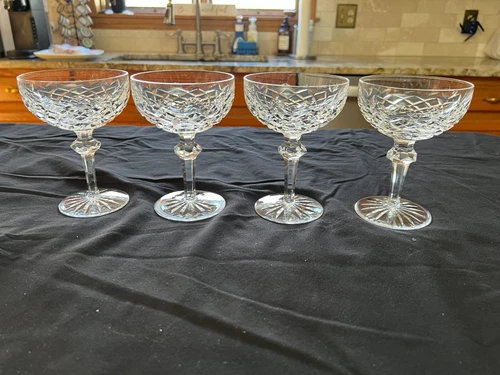 (4) Vintage Waterford Crystal Powerscourt Sherbet Glasses
