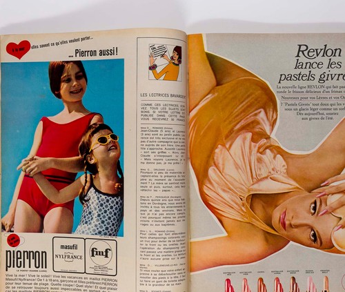 Swimwear MICHELE MERCIER Morocco SYLVIE VARTAN Anouk Aimee FRENCH ELLE magazine - Picture 11 of 14